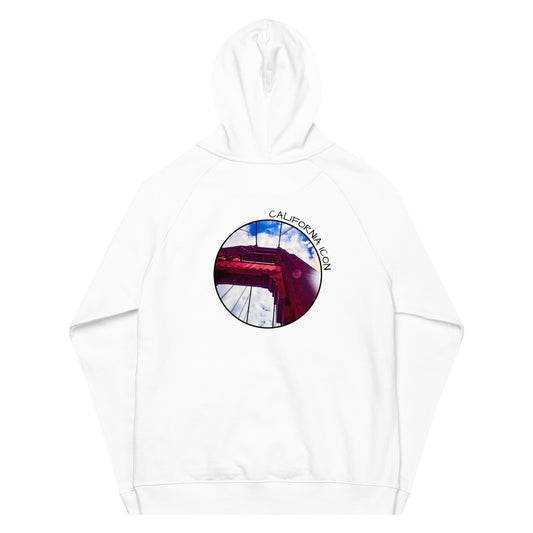 Eco raglan hoodie - Golden Gate Bridge